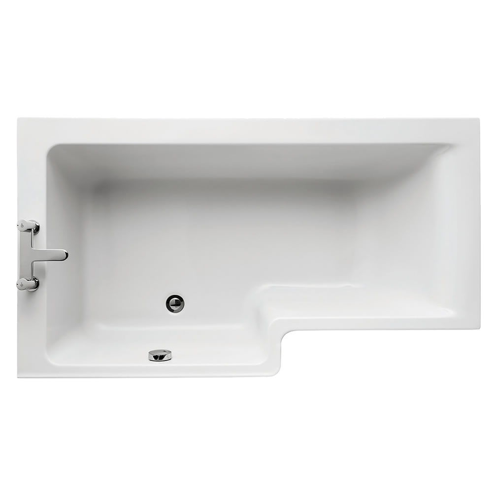 Cutout image of Ideal Standard Concept Square 1500 x 850mm Left-Handed Shower Bath